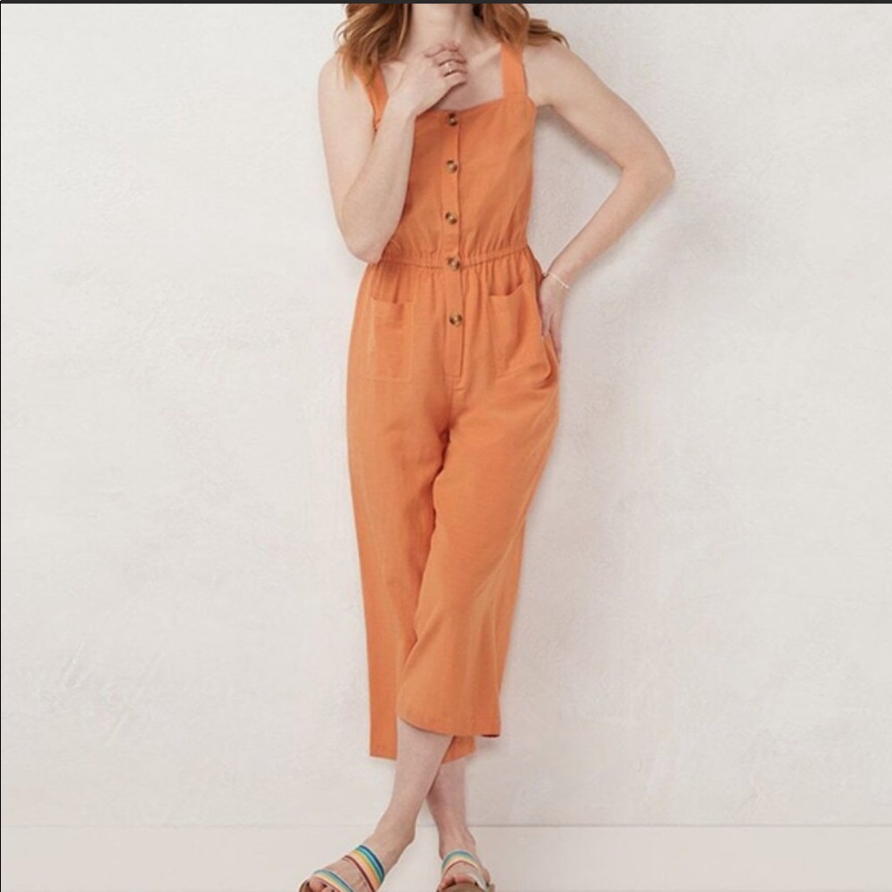 NWT Lauren Conrad Wide Leg Summer Jumpsuit XL